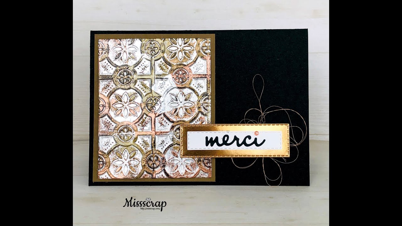 technique effet métal avec de l'aluminium / tarnished foil technique