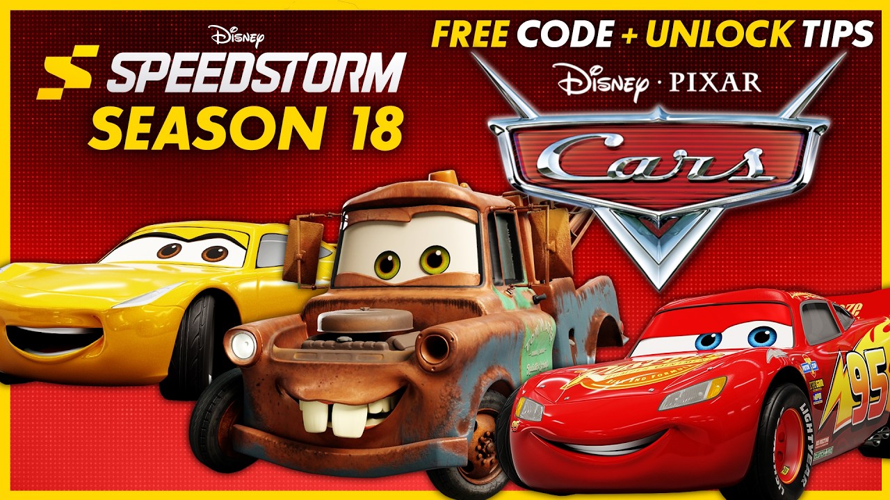 🚨 Машинки Молния Маккуин, Мэтр, Круз 🔥 НОВЫЙ БЕСПЛАТНЫЙ КОД Disney Speedstorm 18 сезон - Разблоки...