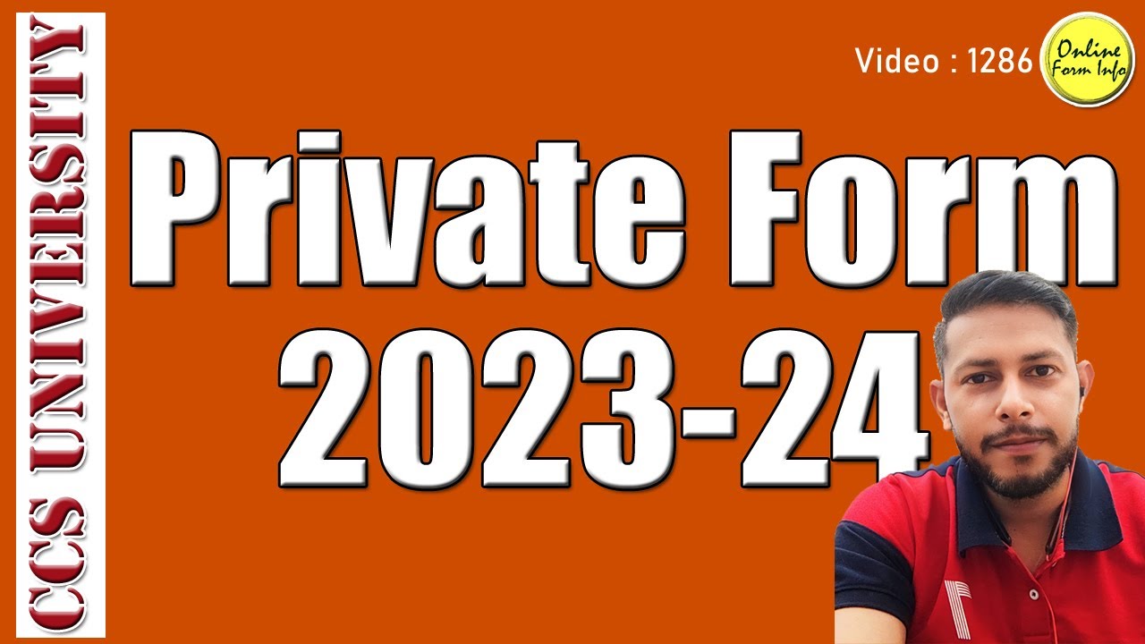 CCSU Private Form 2023-24 &bull; Online Form Info