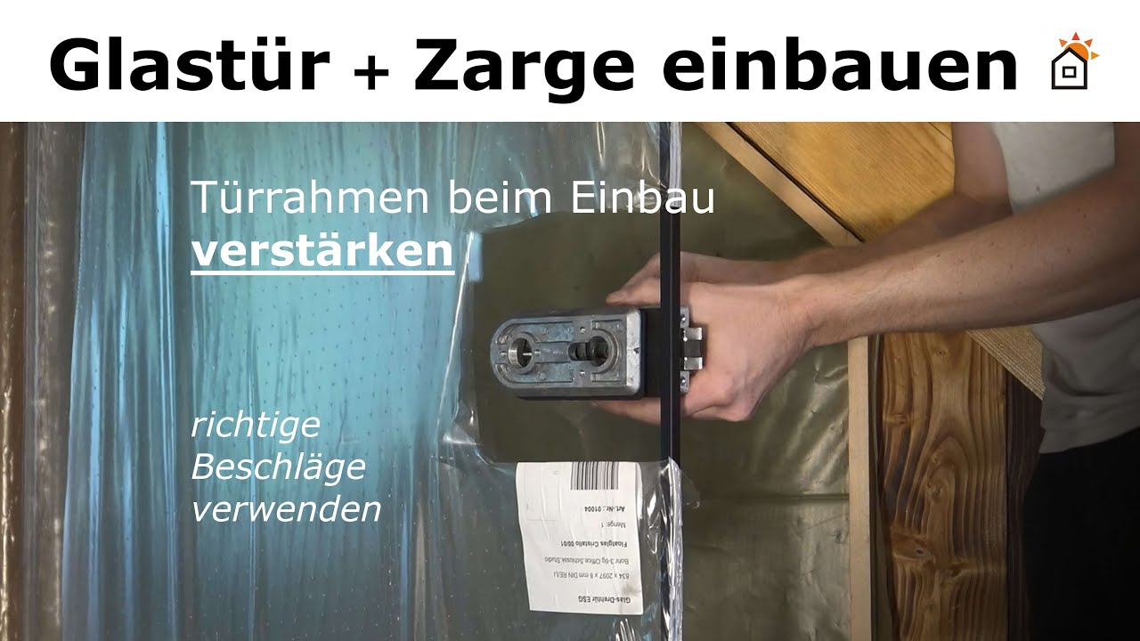 Glast&uuml;r installieren