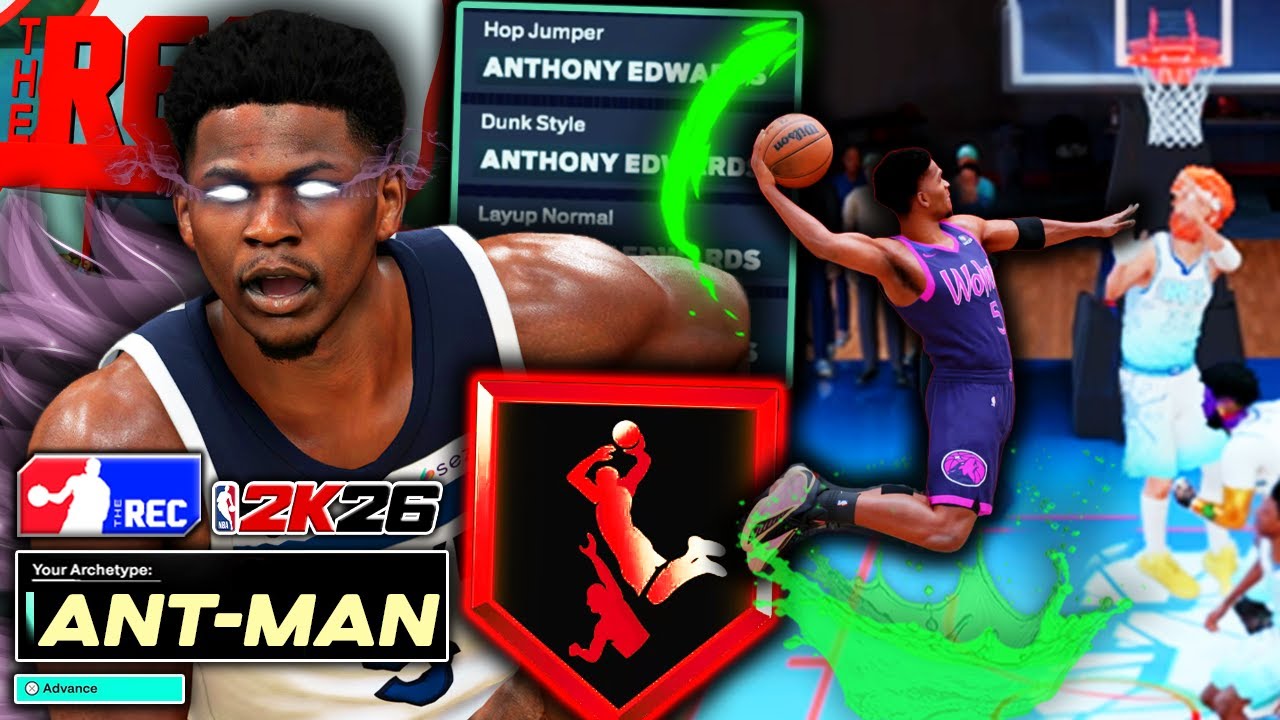 My Realistic 6'4 Anthony Edwards Build Just Unlocked LEGEND POSTERIZER in NBA 2K26