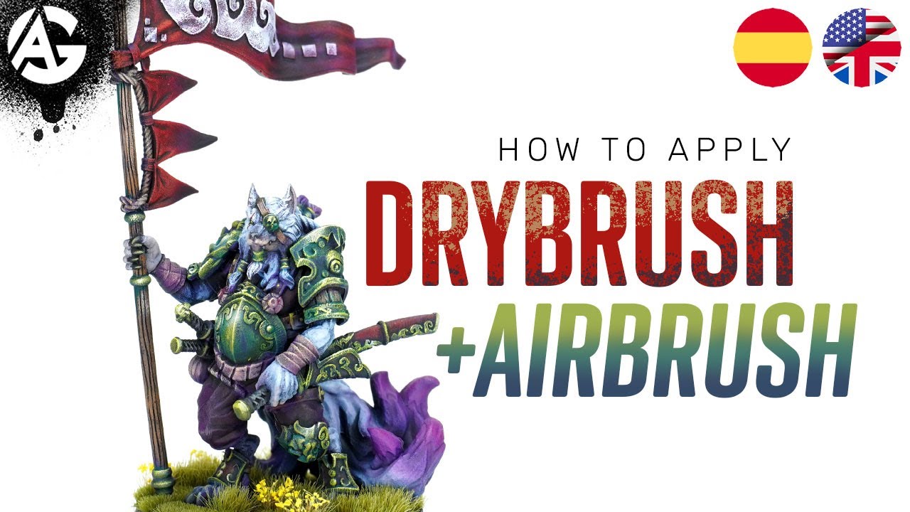 NEW method DRYBRUSH + AIRBRUSH 🤯 / NUEVO metodo PINCEL SECO + AEROGRAFO 🤯