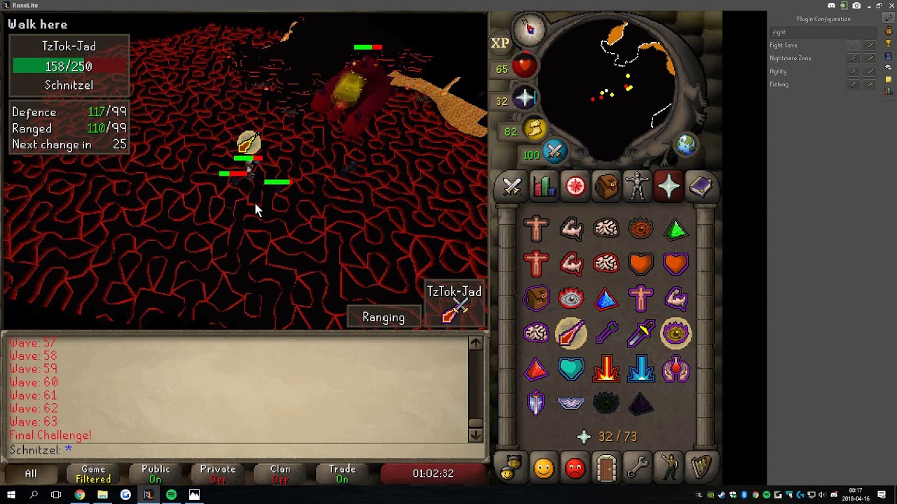Jad Fight Cave with RuneLite Client VERY EASY (REMOVED)