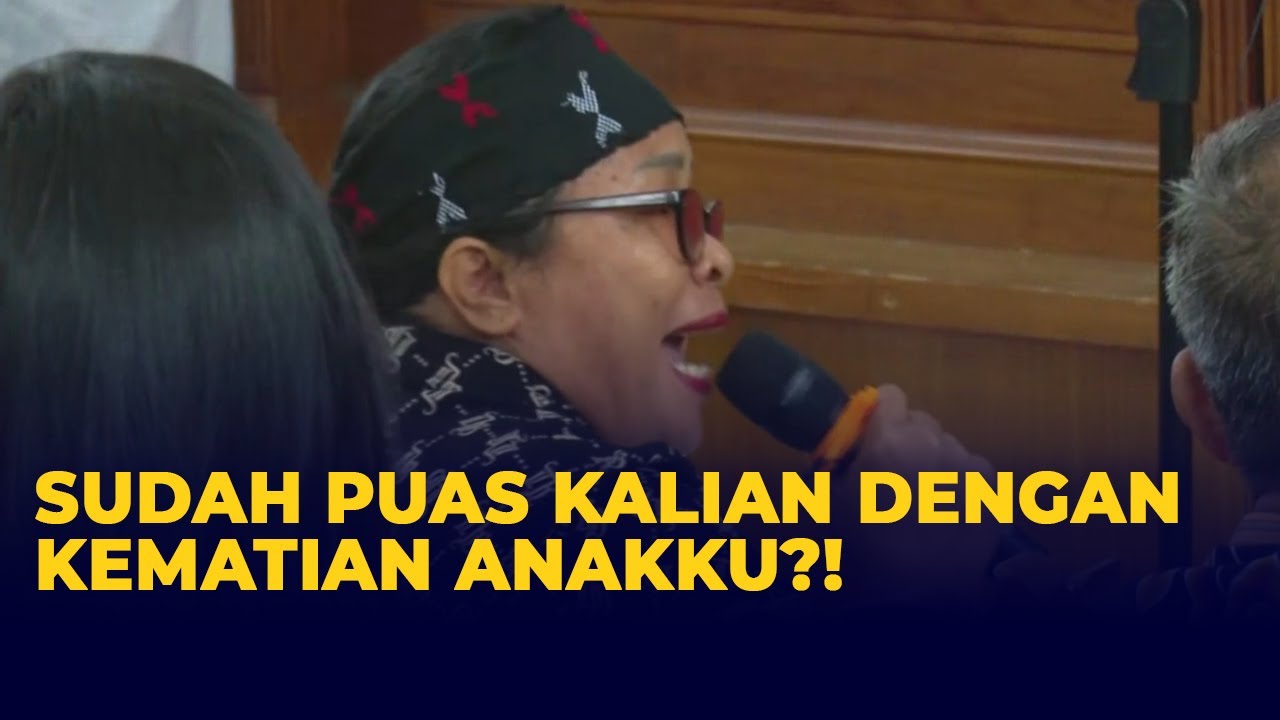 Histeris Ibu Yosua Minta Kuat Maruf dan Ricky, Jangan Maaf di Bibir Saja!