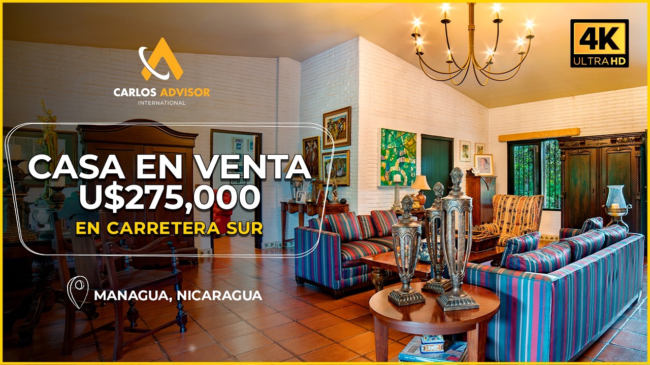 Casa estilo colonial en Carretera Sur | 4 habitaciones + 2 terrazas bajo techo | U$275,000
