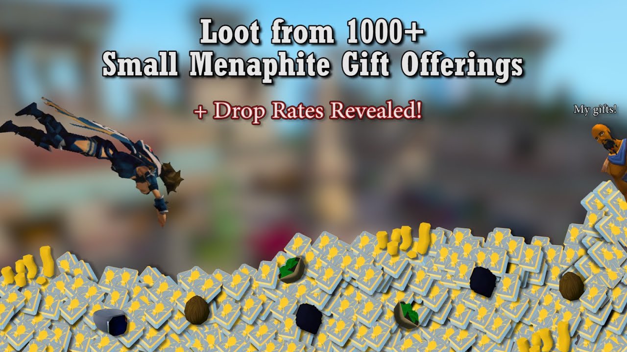 Loot from 1000+ Small Menaphite Gift Offerings + Drop Rates Revealed! | RuneScape 3