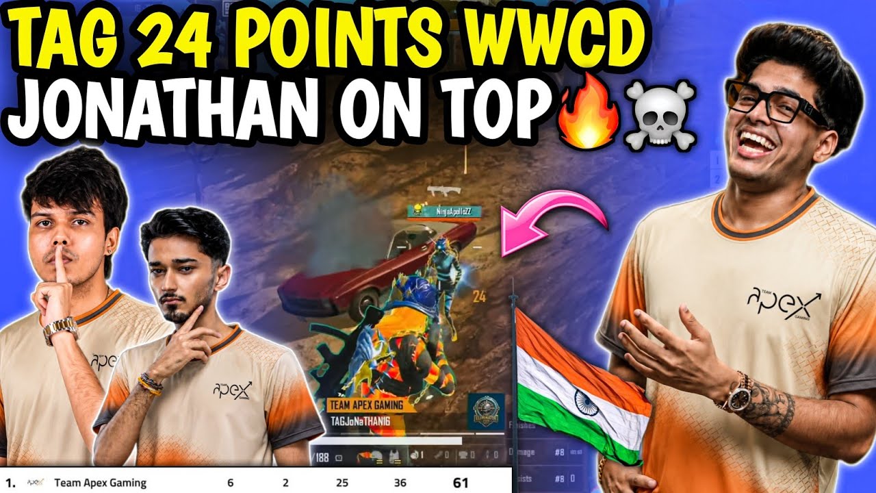 🇮🇳TAG Back To Back Wwcd💀🔥 Tag On Top In BMPS LCQ✅ Jonathan Harsh Crazy Domination