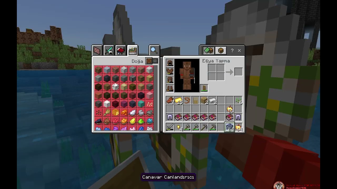 Minecraft ama bir yandan da zombiler kapımı kırıyor ve bir yandan da daha mod yükledim