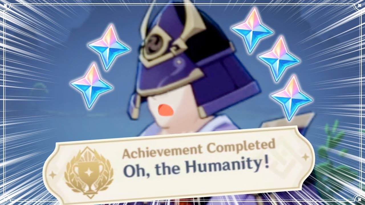 Oh, the Humanity! Secret Achievement (EARN 85 PRIMOGEMS!) Genshin Impact Inazuma Fate of a Fighter