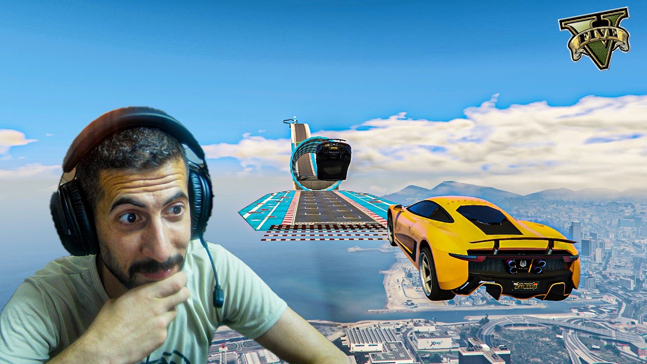 قراند 5 | باركور قلبات + سباق 🔥 | #gta5