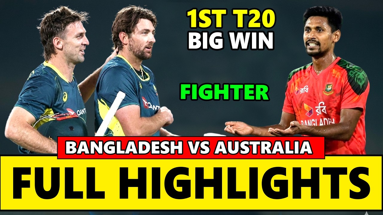 Australia vs Bangladesh 1st T20 Full Match Highlights 2026