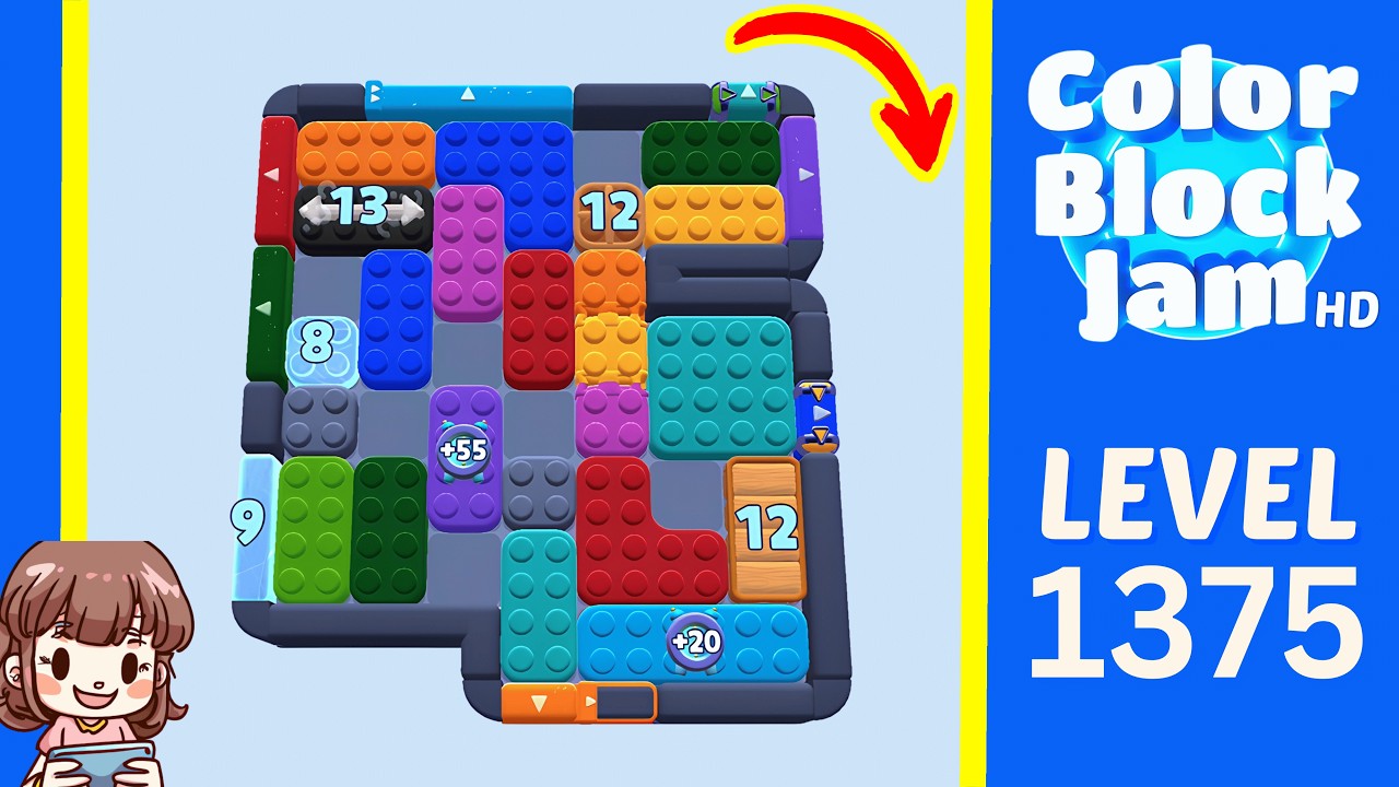 Color Block Jam Level 1375 Solution Walkthrough