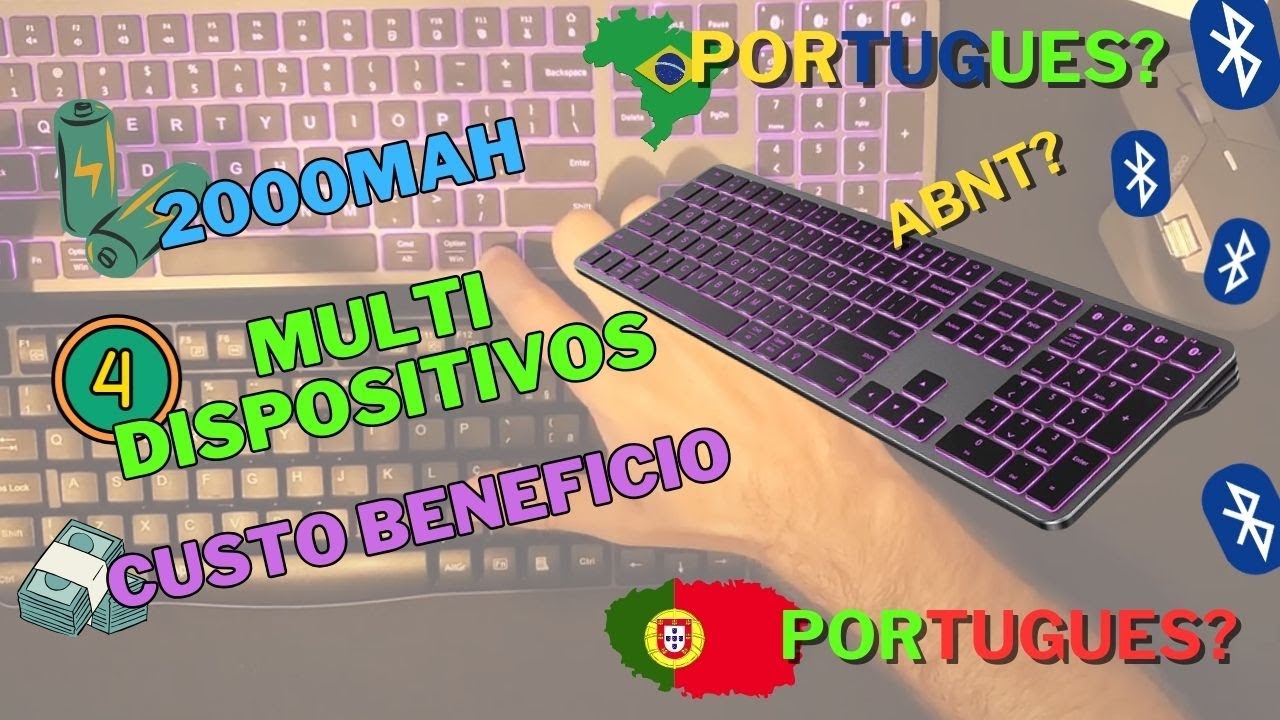Teclado Multi Dispositivo Custo Benefício #Logitech #jomaa #abnt #português #multidevice