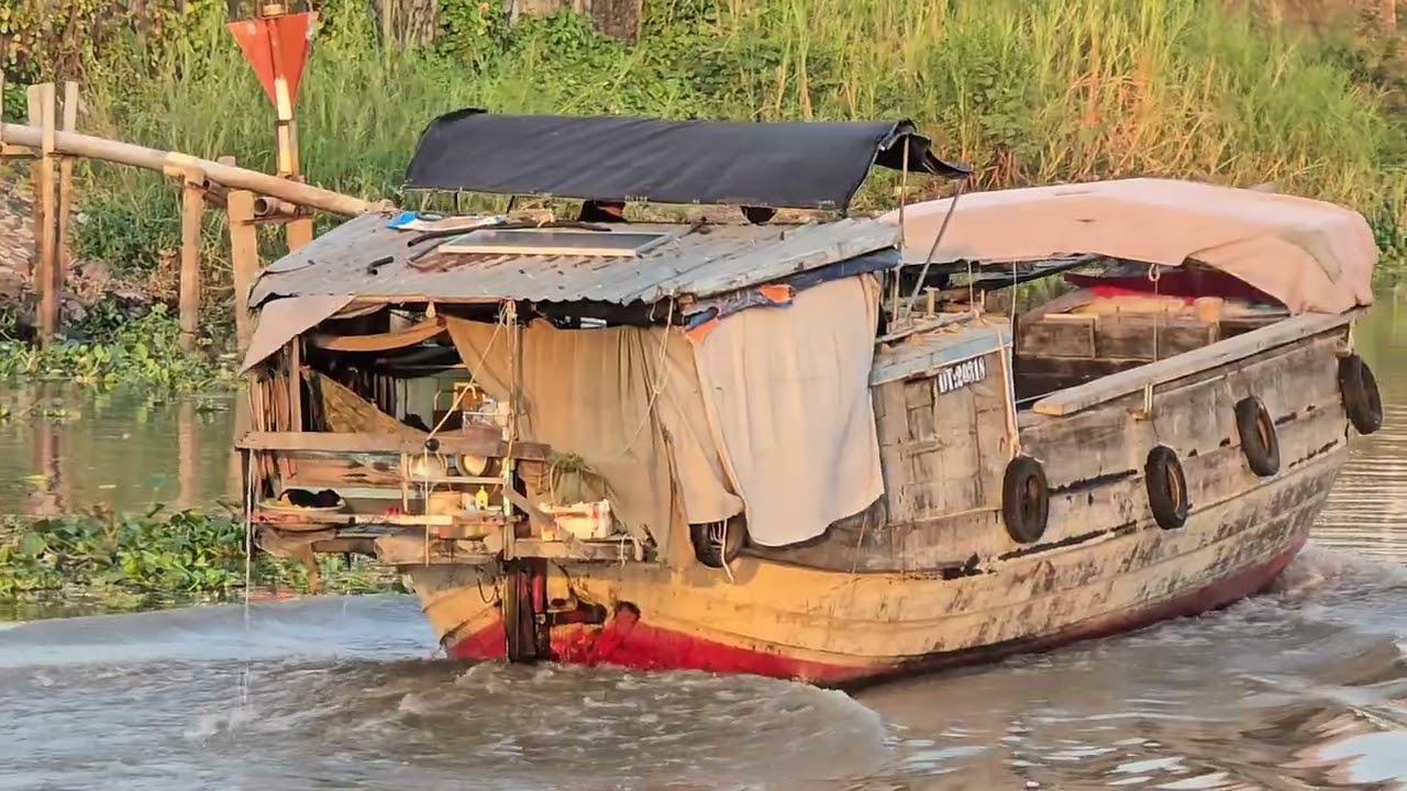 Exploring the unique design of Mekong river boats: Why so many tires?