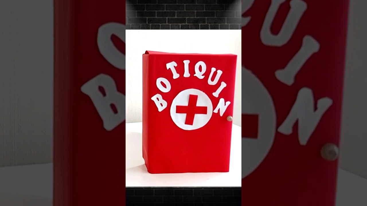 COMO HACER UN BOTIQUIN CON CARTON RECICLADO 🅱️  #shortvideo  #shortsvideoviral #manualidades