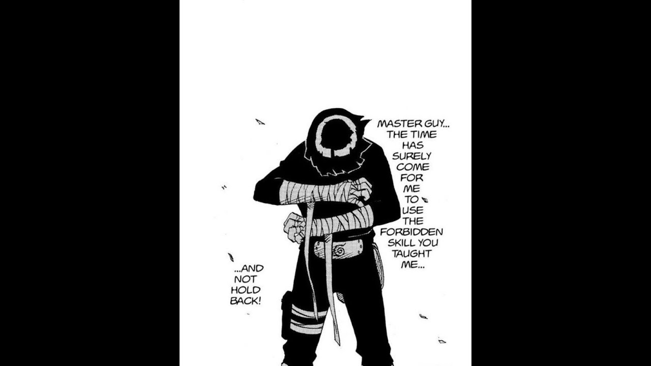 Rock lee x Might Guy Speech x Nope Too Late I Already Died