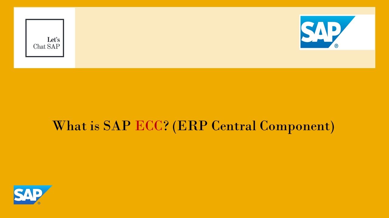 Что такое SAP ECC? (Центральный компонент ERP)
