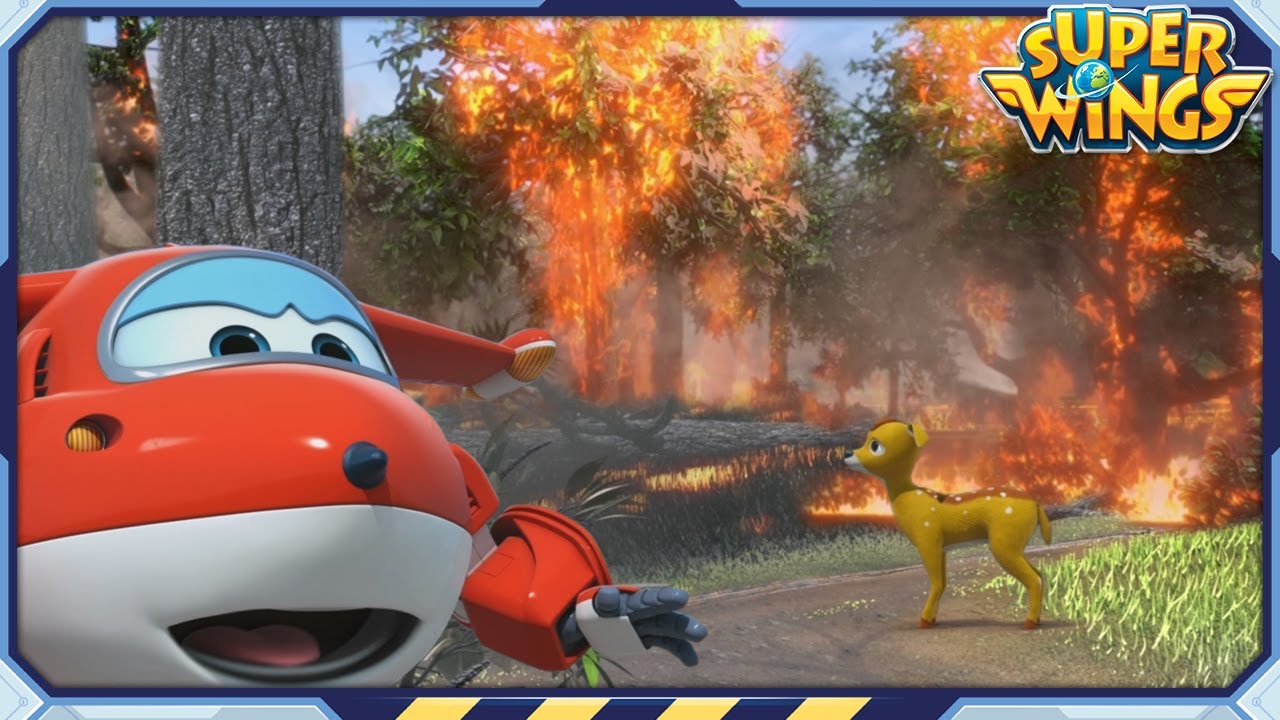 [SUPERWINGS S1] Папа-пожарный | Суперкрутые | S1 EP35 | Super Wings