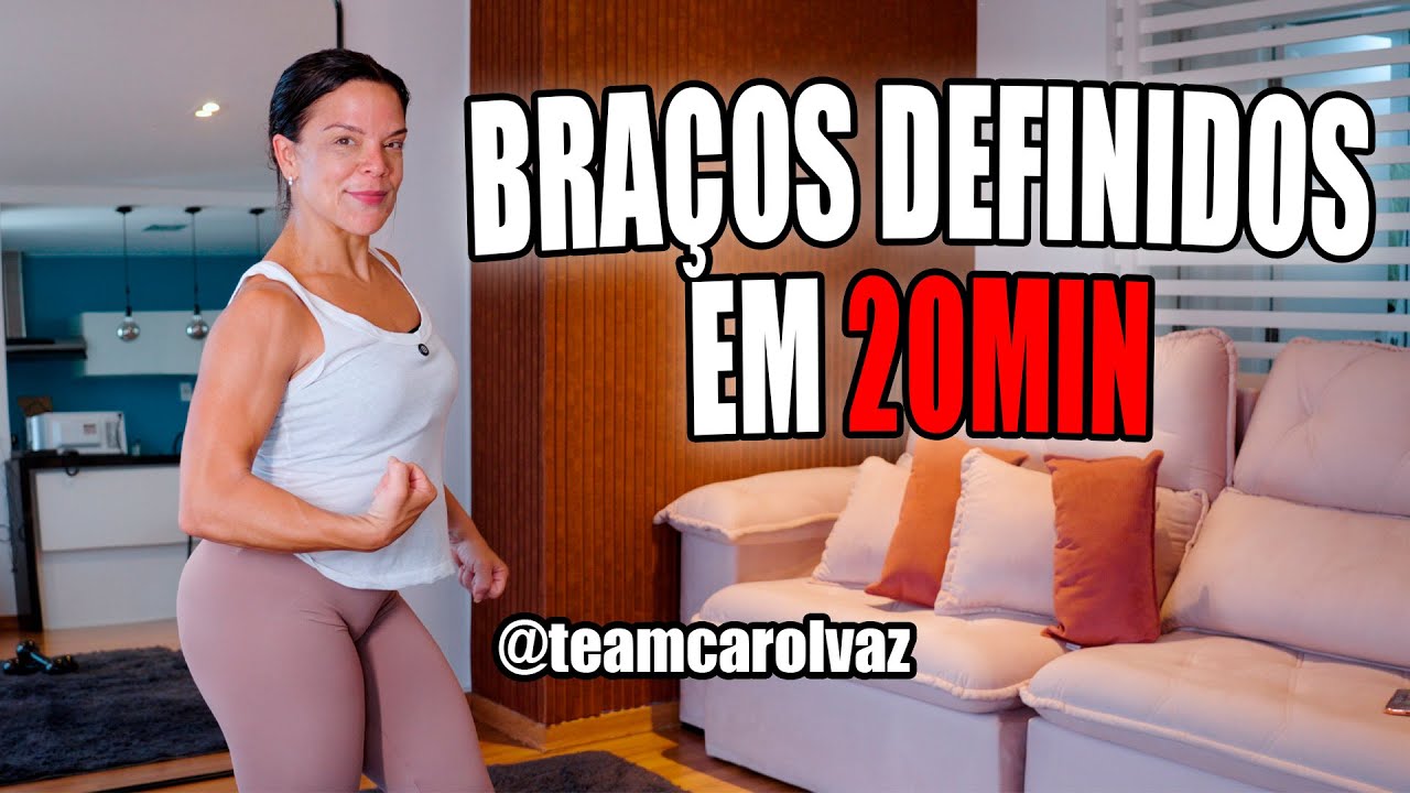 BRAÇOS DEFINIDOS EM APENAS 20min!!! Acompanhe treino de SUPERIORES da CAROL VAZ