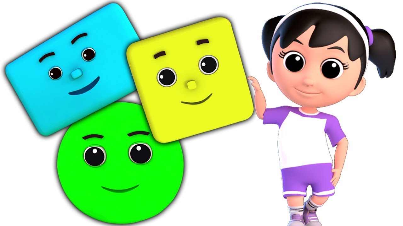 bentuk lagu | bentuk geometri untuk kanak-kanak | pendidikan lagu | belajar bentuk | Shapes Song