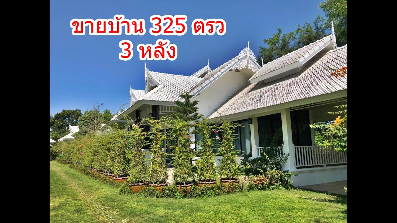 บ้านและที่ดินEP78. #ขายบ้าน 3 ห้องนอน เนื้อที่ 325 ตรว 3 หลัง ติดน้ำ   วิ แม่ริม เชียงใหม่ 12 ล้าน