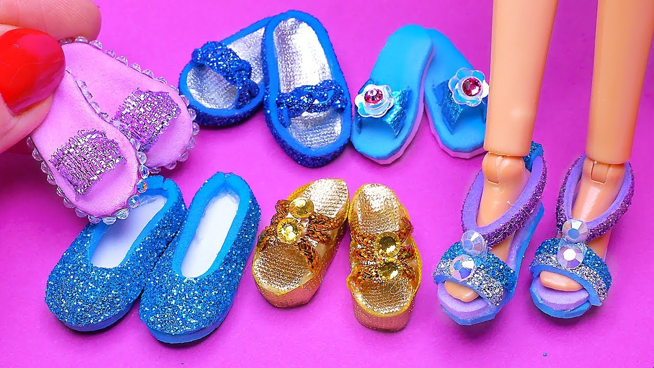 6 DIY Barbie Shoes and Sandals