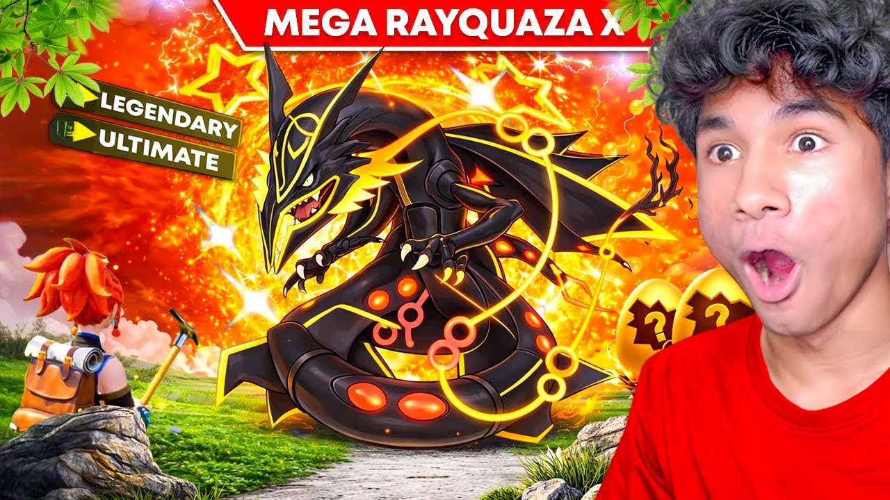 OMG!!😱FINALLY I CAPTURED MEGA RAYQUAZA X! (999+ LVL)🔥|| Palworld
