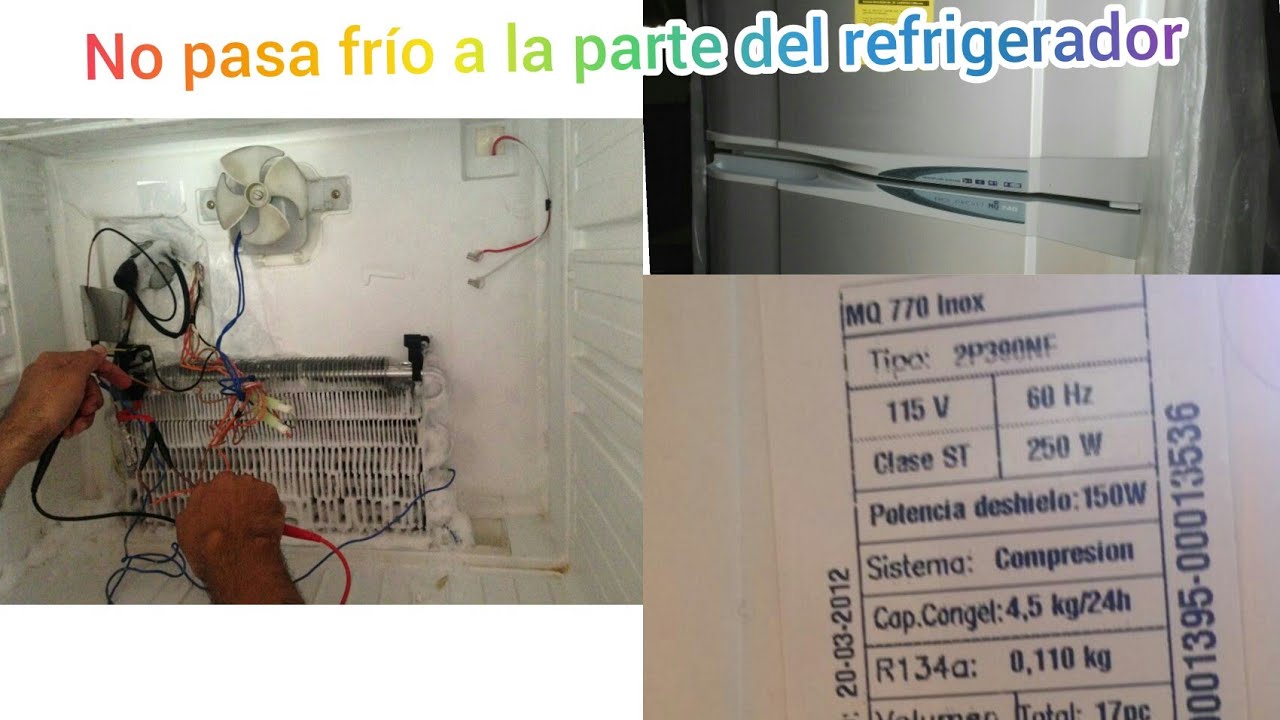 NEVERA MAGIC QUEEN MQ770 NO  ENFRÍA EN EL REFRIGERADOR PERO SI EN EL CONGELADOR.  FORMACIÓN  DE HIEL