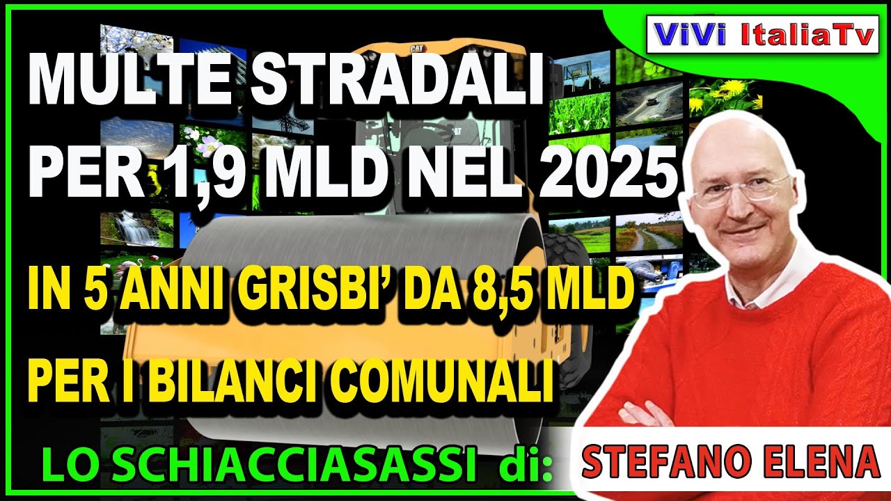 Multe stradali il nuovo grisbì per gli enti locali: nel 2025 incassati 1,9 miliardi