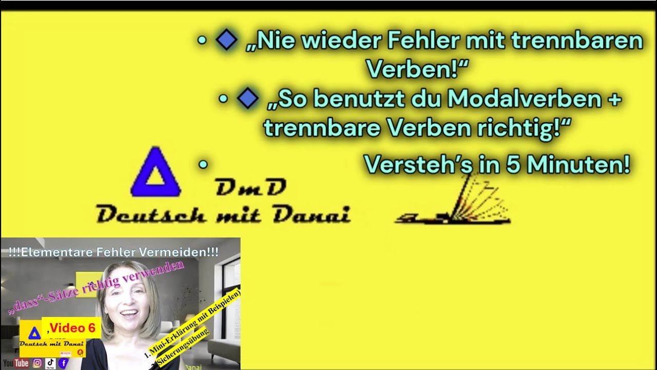 Deutsch B1-B2-C1 /Video Gramm 5#Elementare Fehler vermeiden