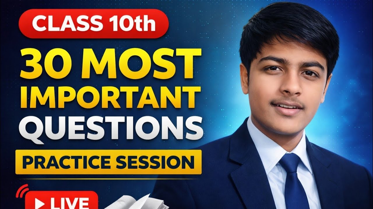30 Most important questions class 10th 🔥😱/ I CHALLENGE YOU/ practice session 🎉