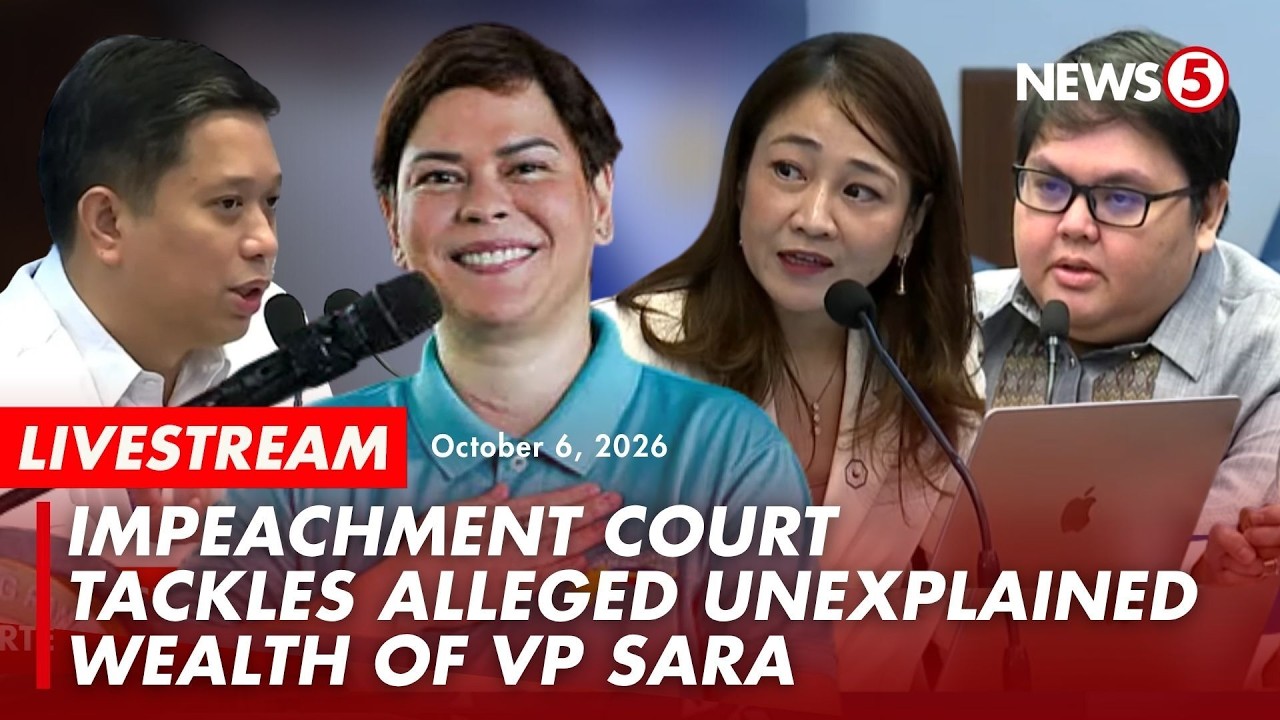 LIVE | Impeachment hearing of VP Sara Duterte - Day 34 #VPSaraonTrial (October 6, 2026)