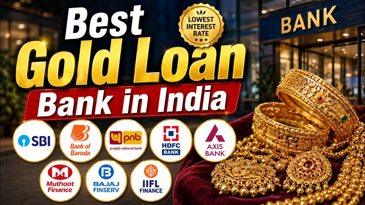 Gold Loan Interest Rate in All Banks | Best Gold Loan Bank in India | SBI, BOB, Canara, PNB, HDFC |