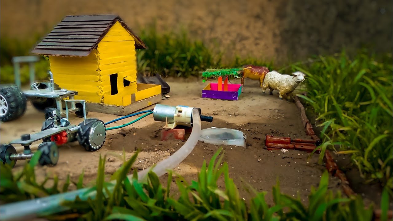 mini village tube well_how to make mini tube well.
