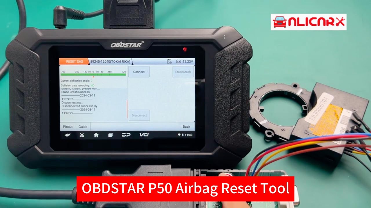 OBDSTAR P50 Airbag Reset Intelligent Airbag Reset Equipment with P004 Adapter + CAN FD Adapter