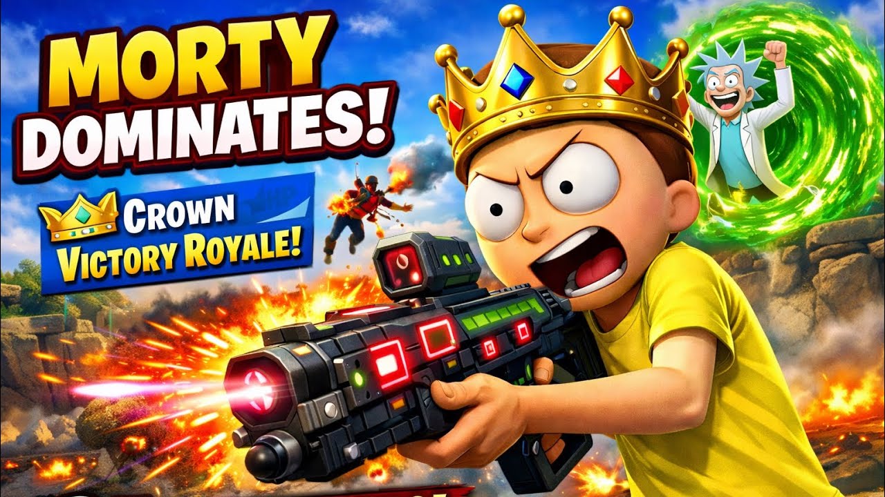 Morty Dominates with the Lock-On Rifle! 👑 Crown Victory Royale | 7 Eliminations