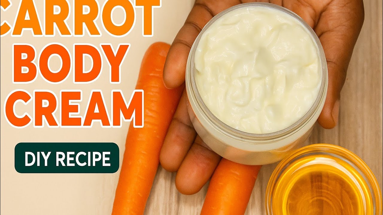 How to Make Carrot Body Cream at Home | DIY Carrot Oil Infused Lotion