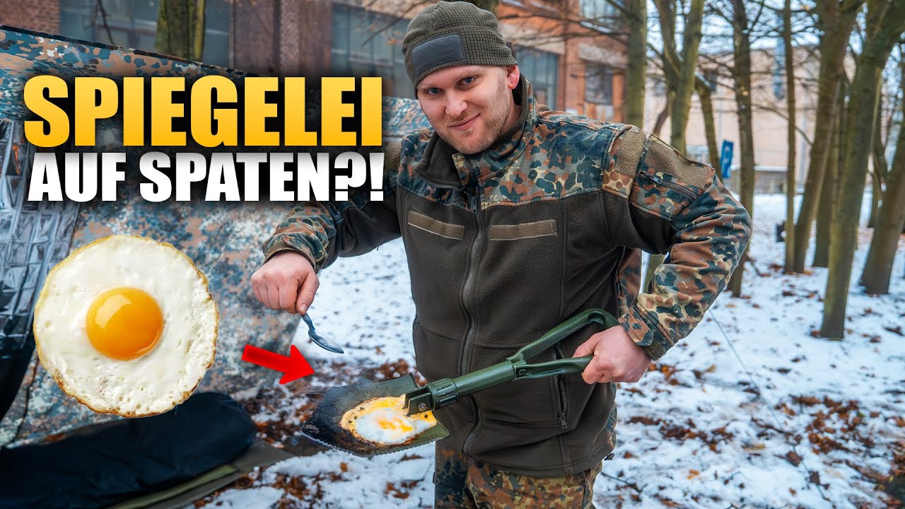 Spiegelei auf dem Klappspaten braten?! - Kann das schmecken?