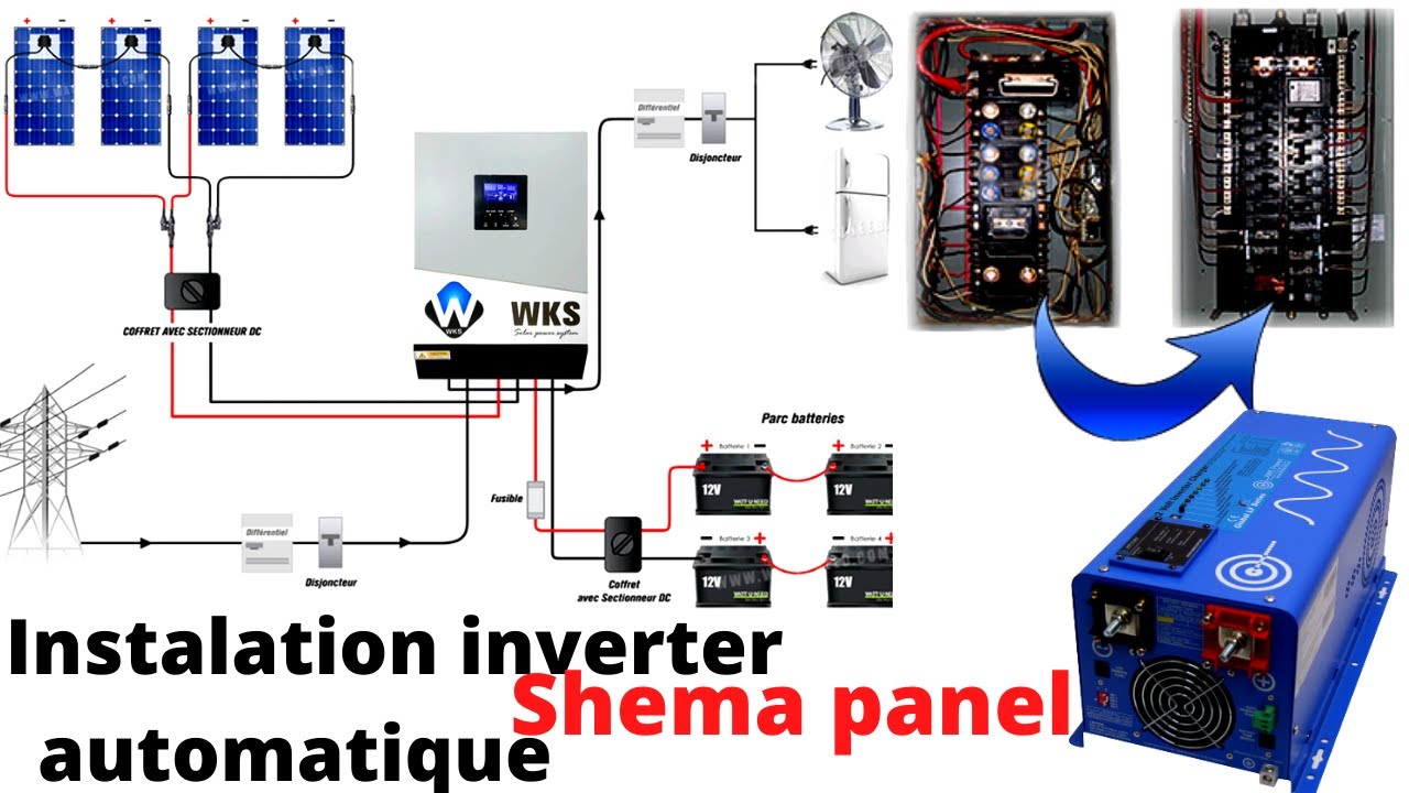 Koman enstale yon inverter automatique   shema theories plus pratique / comment installer  inverter