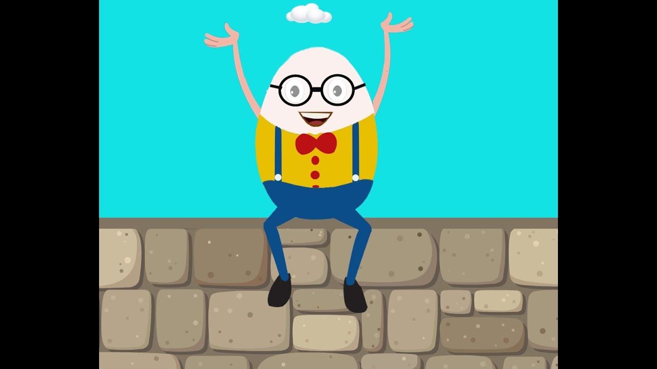 Humpty Dumpty Sat On A Wall | Nursery Rhyme with Lyrics | Kids Tv Nursery Rhymes
