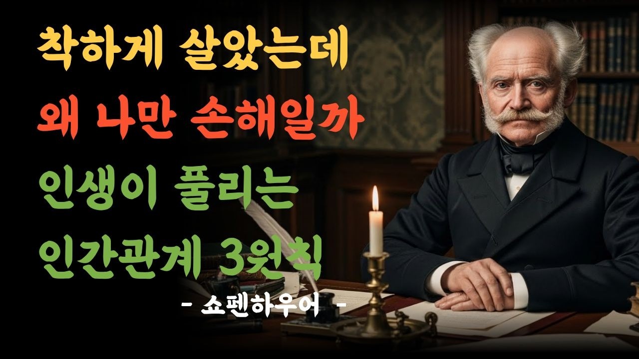 인생이 풀리는 인간관계의 기술  l 쇼펜하우어 철학  l 착하게만 하는게 아니다 l 인생  l 지혜 l 인간관계 l오디오북 l 철학