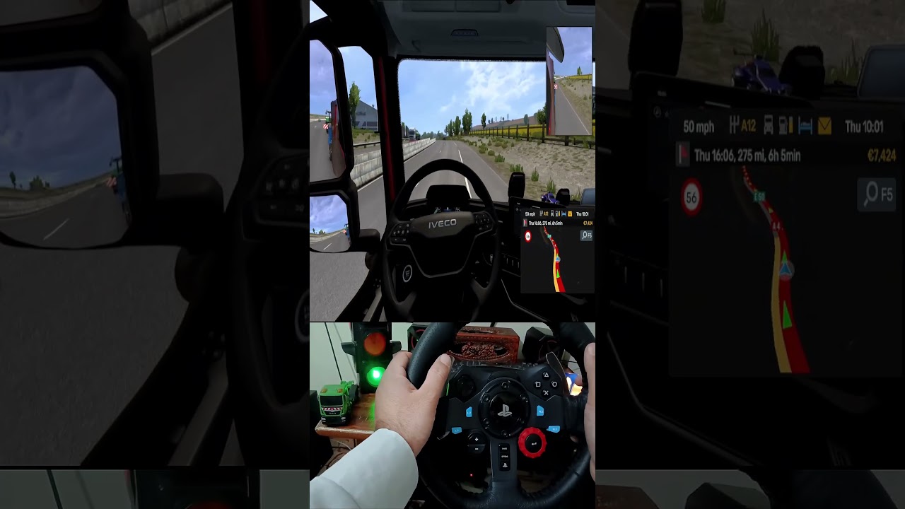 ETS 2 G29 😱 Over Speed Fine! 🚓 | Part 6 #gamingshorts