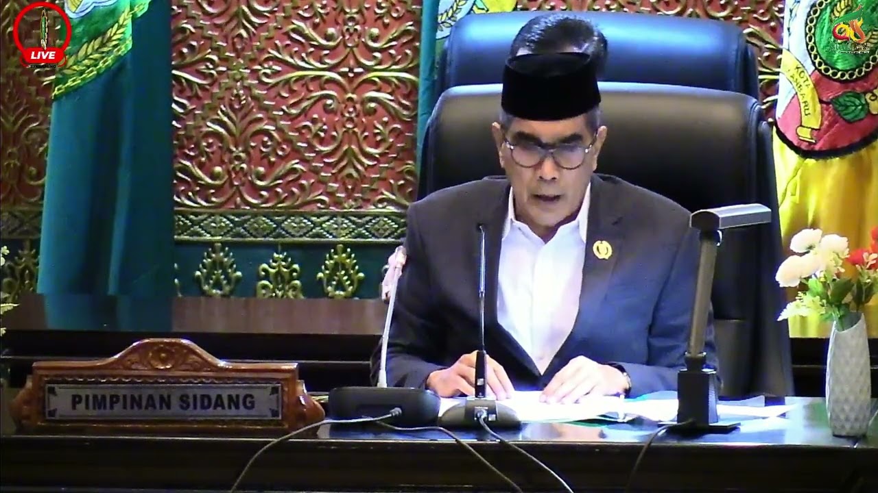 Paripurna Penyampaian LKPJ Kepala Daerah Tahun 2025 Oleh Gubernur Riau