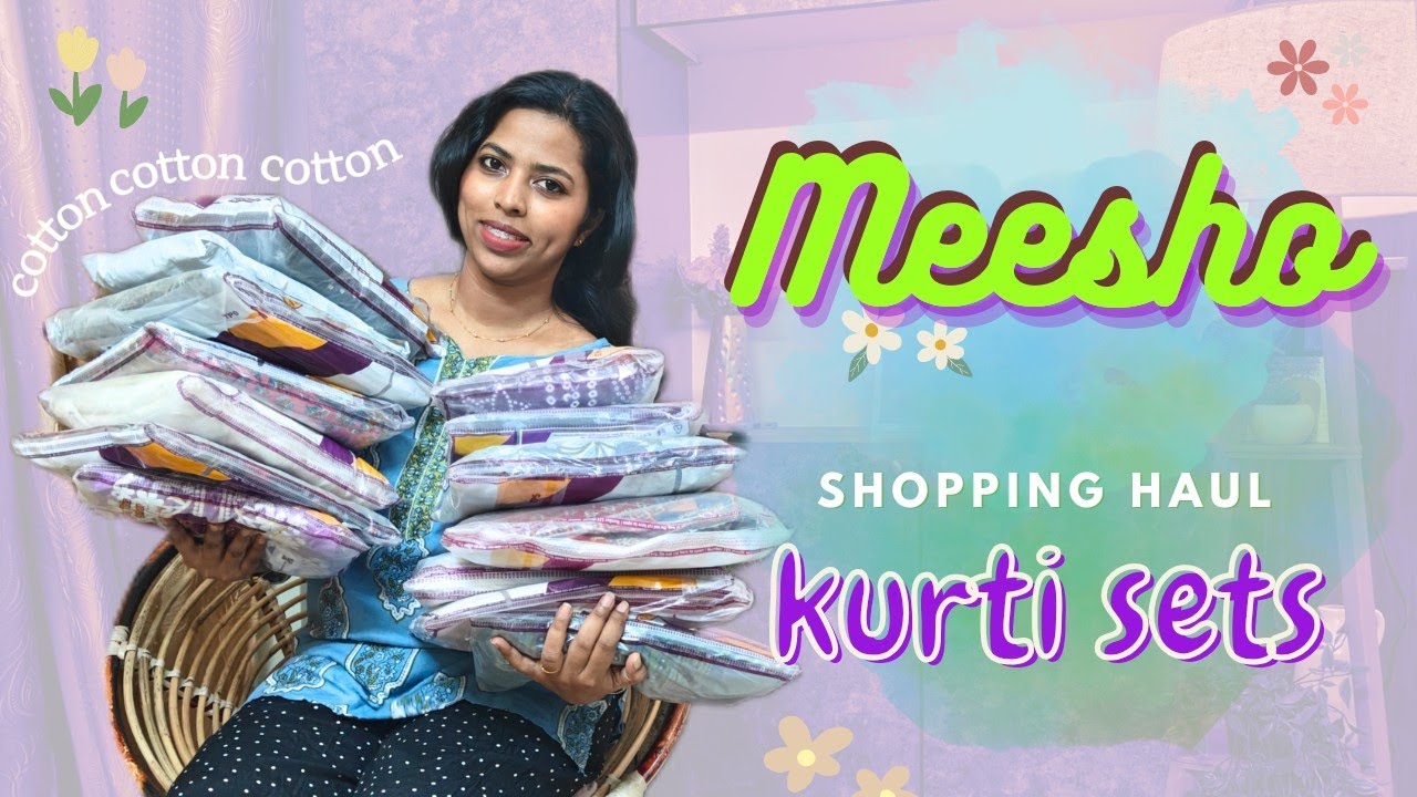 தமிழில் 🔥 MEESHO - HUGE KURTA SETS HAUL #meesho