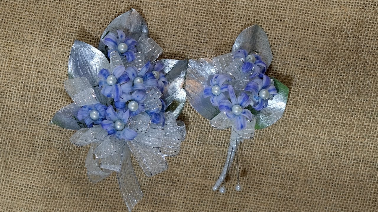 How to make corsage and boutonniere set for prom or wedding