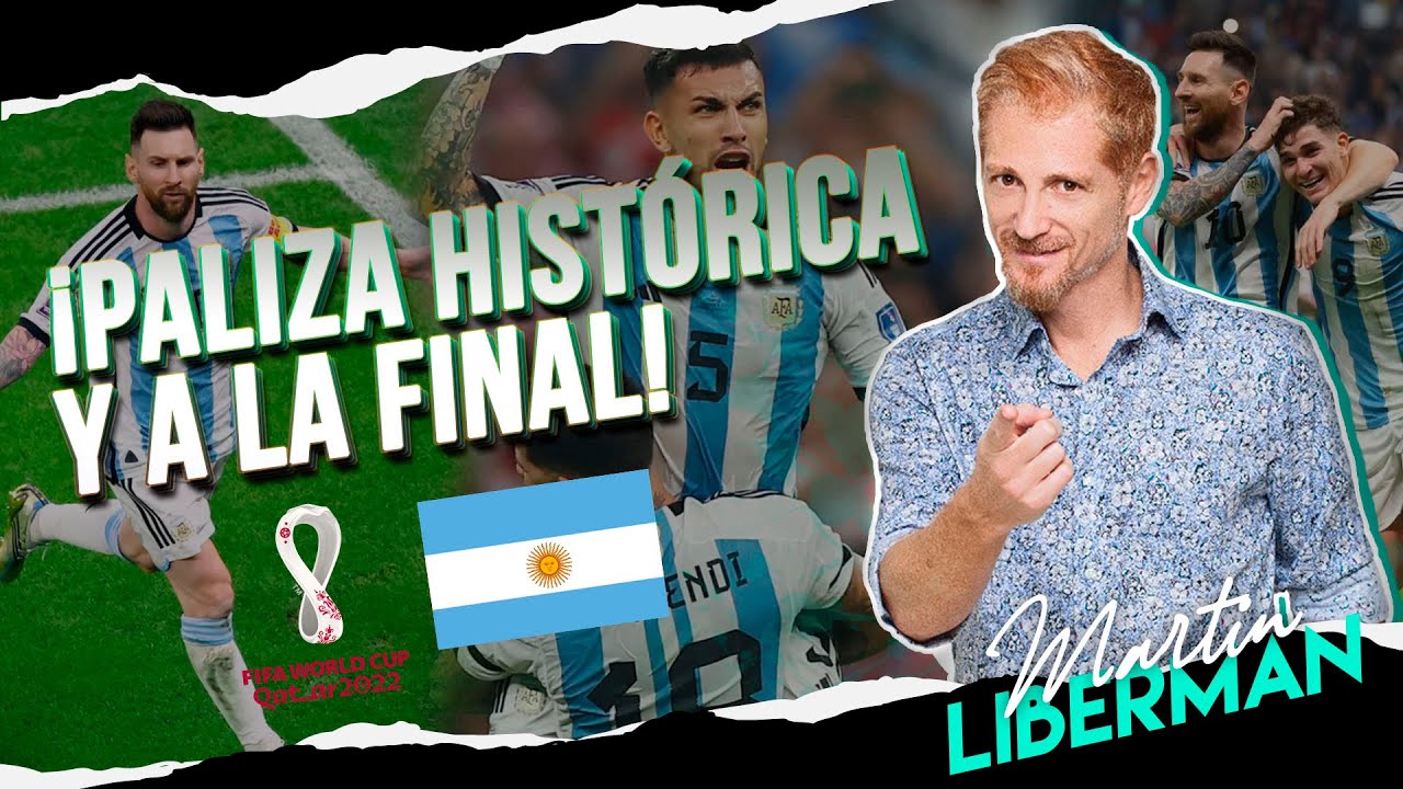 #Argentina dio una exhibición de fútbol, goleó a Croacia y jugará la final el Domingo #Qatar2022