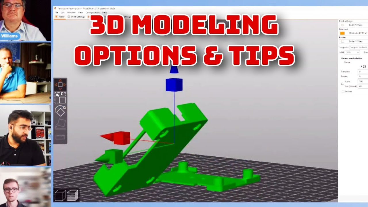 Варианты и советы по 3D-моделированию корпусов и механических компонентов.