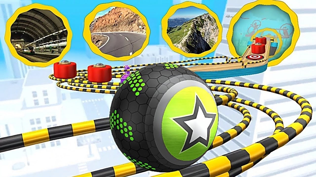 GOING BALLS SPEEDRUN, PORTAL RUN, HARD LEVEL SECTIONS, SUPER BONUS, RACE TOURNAMENT