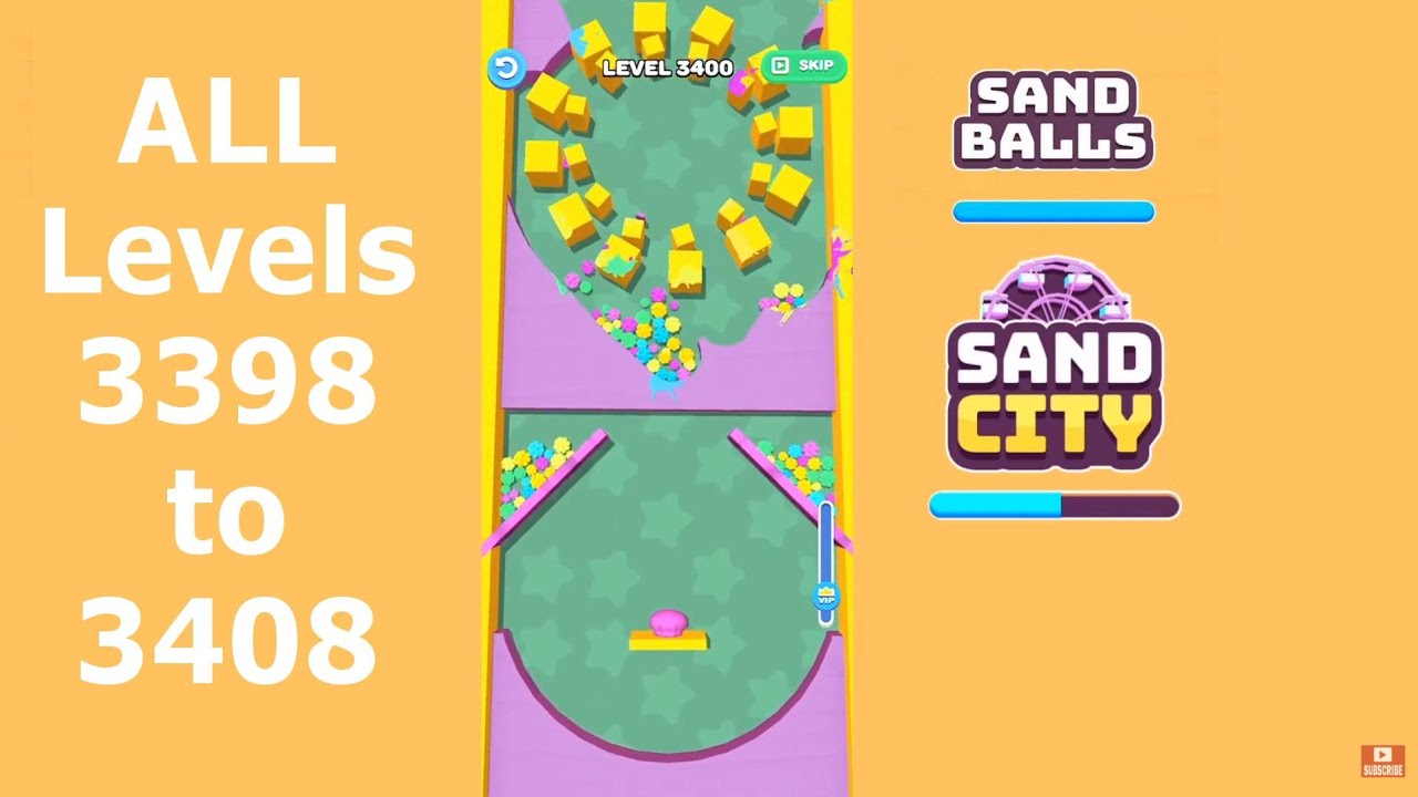 10 LEVELS Sand Balls ALL Levels 3398 to 3408 Puzzle Game | SayGames