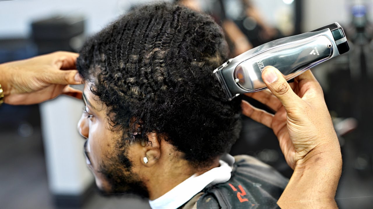 360 WAVER HAIRCUT TUTORIAL: MID TAPER | PROPER WAVER HAIRCUT